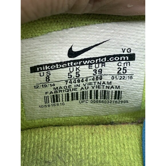 NIKE Hypervenom 2 FG Blue Lagoon Soccer Cleats 744944-400 Womens Size 8 HTF EUC - Picture 8 of 8